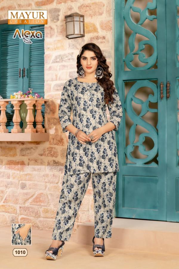 Mayur Alexa Vol 1 Western Wear Top With Pant Collection